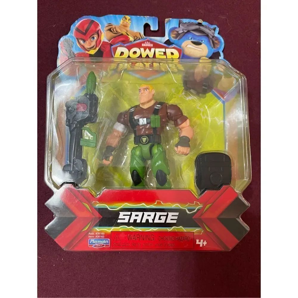 ❤️Cartoon Network Zag Heroez Power Players Sarge Action Figure & Weapon